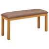 vidaXL Banc de salle &agrave; manger 95 x 32 x 45 cm Bois de ch&ecirc;ne massif