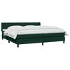 vidaXL Sommier &agrave; lattes de lit et matelas vert fonc&eacute; 180x210cm velours