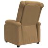 vidaXL Fauteuil inclinable Marron Velours
