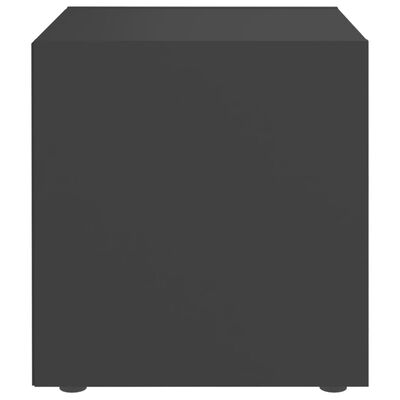 vidaXL Meuble TV gris 37x35x37 cm bois d’ingénierie