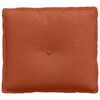 vidaXL Coussin de Dos Rouge orange 50 x 45 cm Tissu en velours côtelé