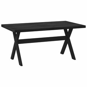 vidaXL Table de salle &agrave; manger / Table de repas NOAIN 160 cm Noir