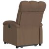 vidaXL Fauteuil inclinable Marron Tissu