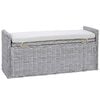 vidaXL Banc de rangement Blanchiment 110 x 40 x 50 cm Rotin