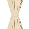 vidaXL Rideau occultant avec boucles 2 pcs 140 x 245 cm Beige