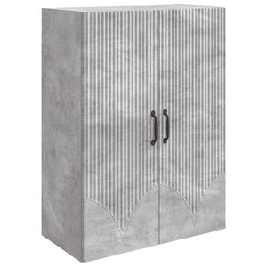 vidaXL Armoire Murale Gris b&eacute;ton 66 x 34,5 x 90 cm Bois d'ing&eacute;nierie
