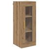 vidaXL Haut Armoire 2 pcs Ch&ecirc;ne artisanal Verre