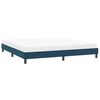 vidaXL Cadre de lit sans matelas bleu fonc&eacute; 200x210 cm velours