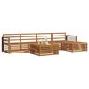 vidaXL Ensemble de canap&eacute;s d'ext&eacute;rieur 6 pcs Naturel