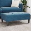 vidaXL Repose-pied bleu 77x55x31 cm velours