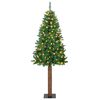 vidaXL Sapin de No&euml;l mince Vert 180 cm PVC et bois de pin massif