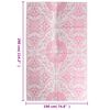 vidaXL Tapis d'extérieur ARAKIL rose 190x290 cm PP
