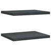 vidaXL &Eacute;tag&egrave;res murales 2 pcs 50x40 cm noir acier inoxydable