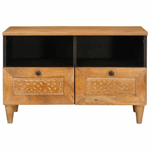 vidaXL Unites TV Marron Clair 70 x 33 x 46 cm Bois d'ing&eacute;nierie