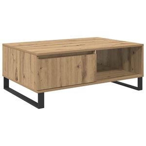vidaXL Table basse Ch&ecirc;ne artisanal 90 x 60 x 35 cm Bois d'ing&eacute;nierie