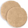 vidaXL Housse de coussin 2 pc HEERLEN Cr&egrave;me &Oslash; 60 cm