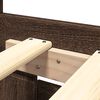 vidaXL Cadre de lit t&ecirc;te de lit sans matelas ch&ecirc;ne marron 200x200 cm