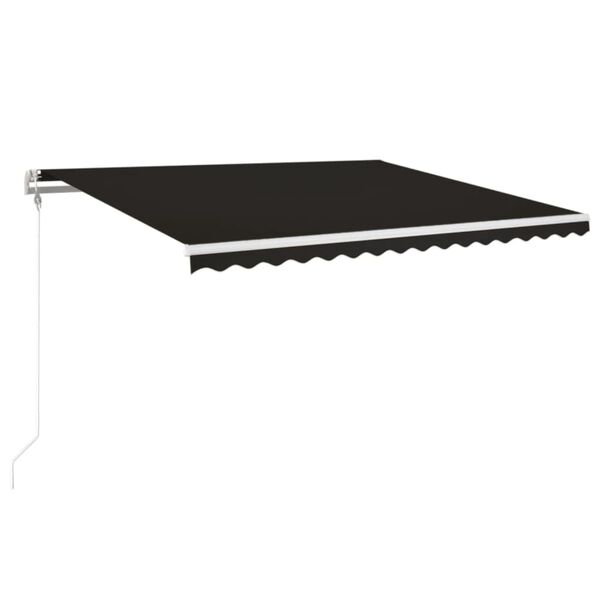 vidaXL Auvent r&eacute;tractable automatique 450x350 cm Anthracite