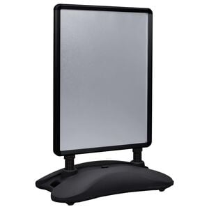 vidaXL Support d'affiche A1 &agrave; base d'eau Noir Alliage d'aluminium