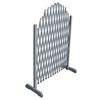 vidaXL Cl&ocirc;ture en treillis bois de sapin massif 1,8x1 m gris