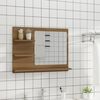 vidaXL Miroir de bain Ch&ecirc;ne marron 60x10,5x45 cm Bois d'ing&eacute;nierie