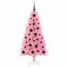 vidaXL Sapin de No&euml;l avec 150 LED avec support Rose 150 cm PVC