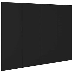 vidaXL T&ecirc;te de lit Noir 120x1,5x80 cm Bois d'ing&eacute;nierie