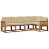 vidaXL Ensemble de canap&eacute;s d'ext&eacute;rieur 5 pc Naturel et Beige