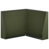 vidaXL Mur de sout&egrave;nement 50 x 50 x 30 cm Acier Vert olive