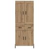 vidaXL Haut Armoire 2 pcs Ch&ecirc;ne artisanal Bois d'ing&eacute;nierie
