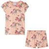 vidaXL Pyjamas &agrave; manches courtes pour enfants orange clair 92
