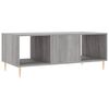 vidaXL Table basse sonoma gris 102x50x40 cm bois d'ingénierie
