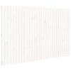 vidaXL T&ecirc;te de lit murale Blanc 185x3x110 cm Bois massif de pin