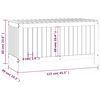 vidaXL Boîte de rangement de jardin Gris 115x49x60 cm Bois de pin