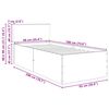 vidaXL Cadre de lit Ch&ecirc;ne brun 90 x 190 cm Bois d'ing&eacute;nierie