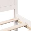 vidaXL Cadre de lit Blanc 140 x 190 cm Bois de pin massif
