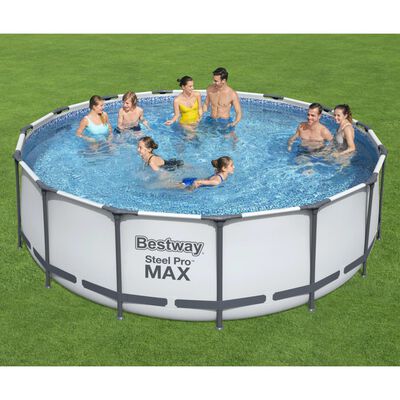 Bestway Ensemble de piscine Steel Pro MAX Rond 457x122 cm