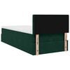 vidaXL Cadre de lit ottoman avec matelas vert fonc&eacute; 100x200 cm velours