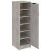 vidaXL Armoire &agrave; chaussures Gris b&eacute;ton 30x35x100 cm Bois d'ing&eacute;nierie