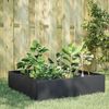 vidaXL Lit surélevé de jardin anthracite 100x100x25 cm acier