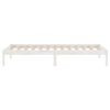 vidaXL Cadre de lit sans matelas blanc bois massif 90x200 cm
