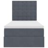 vidaXL Lit avec rangement et matelas Gris fonc&eacute; 100 x 200 cm Velours