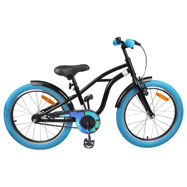 vidaXL V&eacute;lo pour Enfants 18 Pouces pour les 5-7 ans Noir