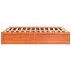 vidaXL Cadre de lit sans matelas cire marron 180x200cm bois pin massif