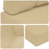 vidaXL Coussin de canap&eacute; d'ext&eacute;rieur 2 pcs Beige Polyester