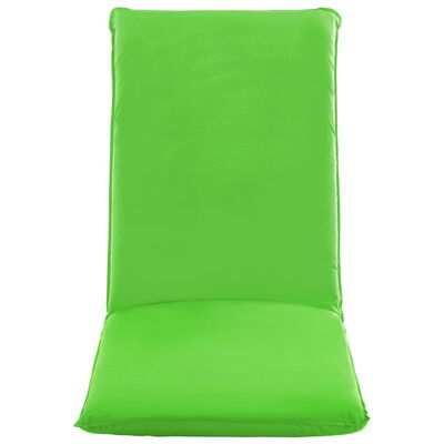 vidaXL Chaise longue pliable Tissu Oxford Vert