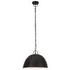 vidaXL Lampe suspendue industrielle vintage 25 W Noir Rond 41 cm E27