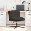vidaXL Chaise pivotante de bureau gris fonc&eacute; boucl&eacute; comme laine tissu