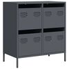 vidaXL Buffet anthracite 68x39x73,5 cm acier lamin&eacute; &agrave; froid