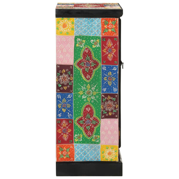 vidaXL Buffet peint à la main avec portes 53x30x75 cm Bois de manguier